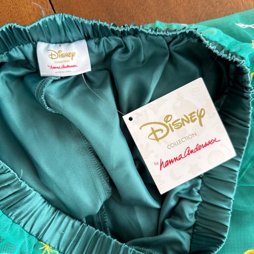 Hanna Andersson Disney Jasmine Tulle Embroidered Harem Pants Princess Aladdin Lg - Picture 8 of 16